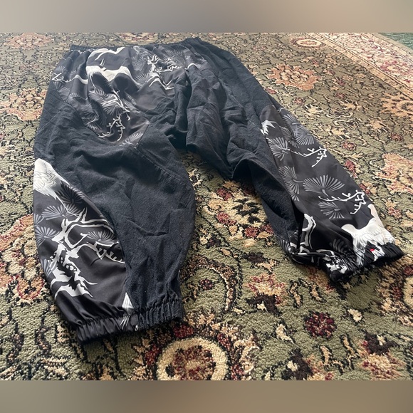 Kidoriman Crane Textured Harem Pants - Picture 4 of 6